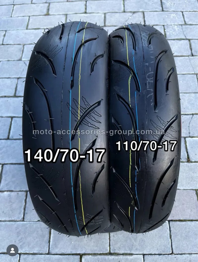 Мото шина 140/70/17 110/70/17 м'яка якісна шина — фото 2