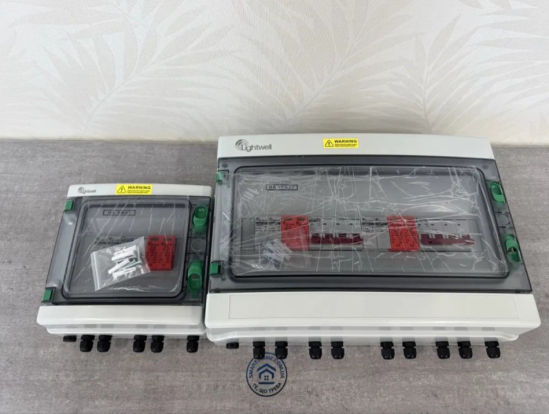 На 2 стрінги‼️1000В 32А PV DC щит MCB SPD збірка комплект для сонячних солнечных панелей поля захисту захист защита инвертора інвертора ПЗІП УЗІП УЗИП — фото 2