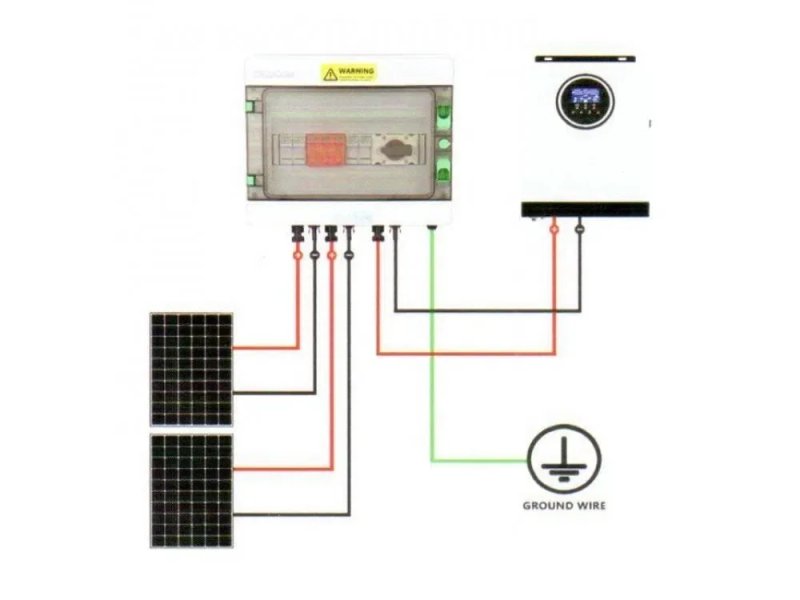 На 2 стрінги‼️1000В 32А PV DC щит MCB SPD збірка комплект для сонячних солнечных панелей поля захисту захист защита инвертора інвертора ПЗІП УЗІП УЗИП — фото 8