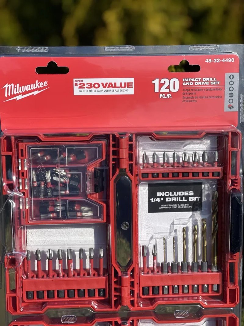 Набір Біт Milwaukee IMPACT 2в1 120Шт. Усилені 50X +Кейс Оригінал USA — фото 2