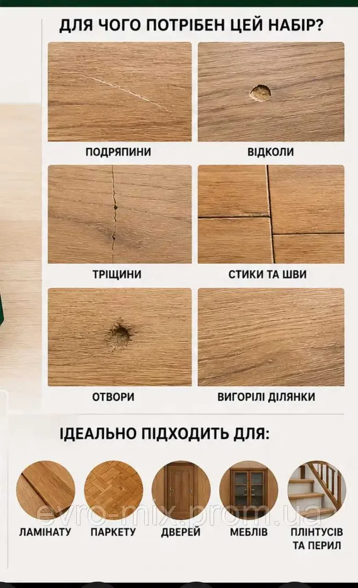 Набір для ремонту ламінату та паркету PARKSIDE Laminate/Parquet Repair Kit Німеччина — фото 2