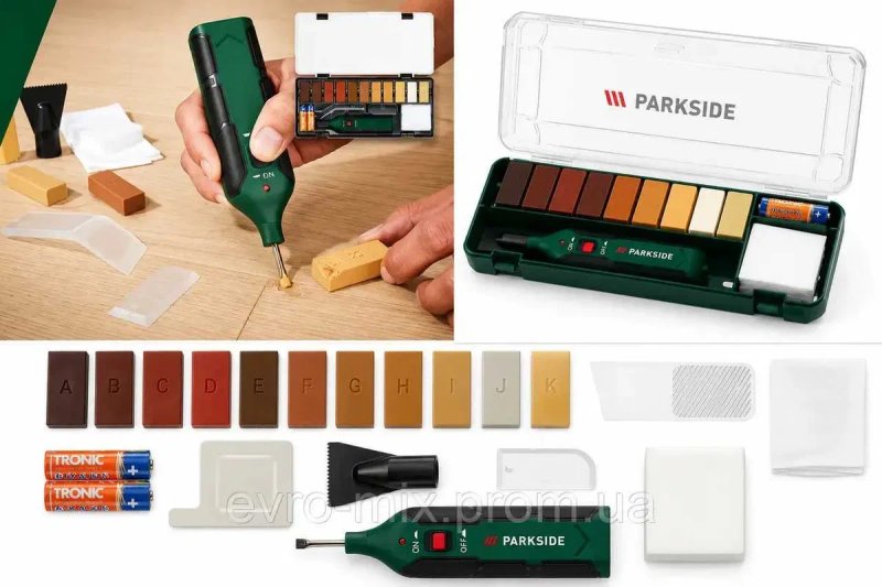 Набір для ремонту ламінату та паркету PARKSIDE Laminate/Parquet Repair Kit Німеччина — фото 5