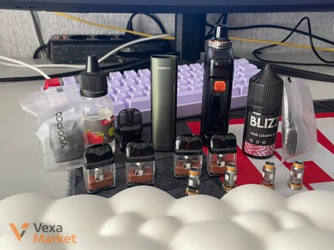Набір для вейпінгу: картриджі, випарники та рідина BLIZZ