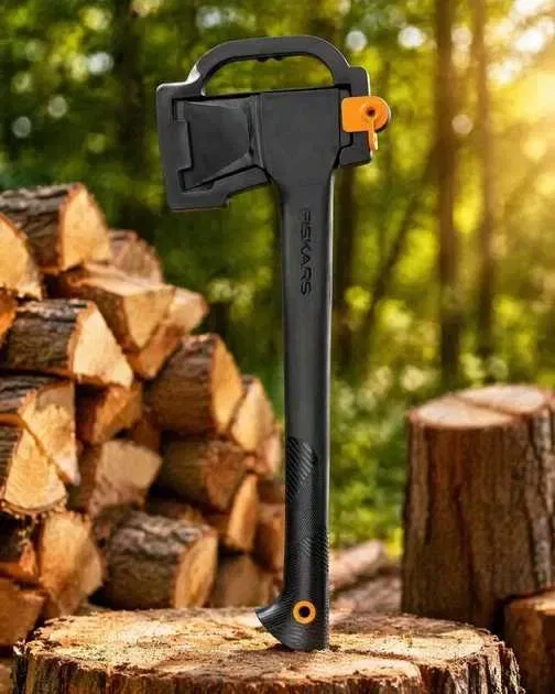 Набір Fiskars: Вила садові White + Сокира теслярська Solid A10 — фото 2