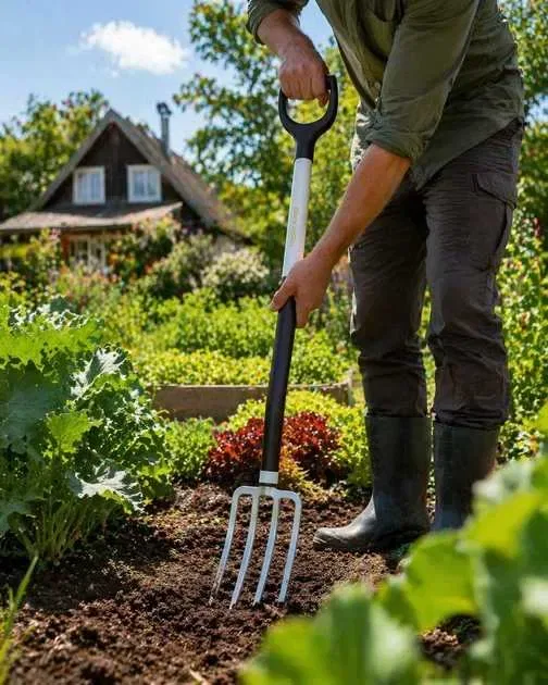 Набір Fiskars: Вила садові White + Сокира теслярська Solid A10 — фото 5