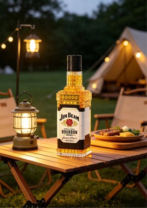 Набір LEGO у вигляді пляшки Jim Beam лего Джим Бім