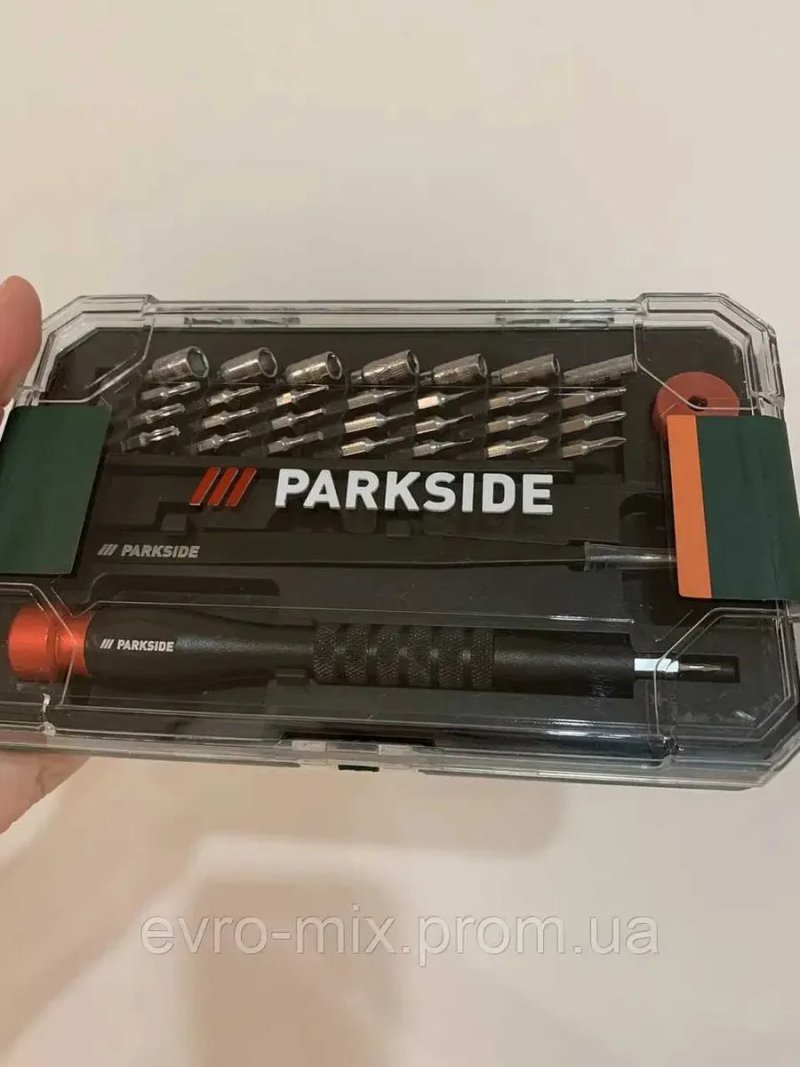 Набір прецизійних викруток і біт Parkside (30 предметів) у кейсі, оригінал із Німеччини Parkside — фото 3