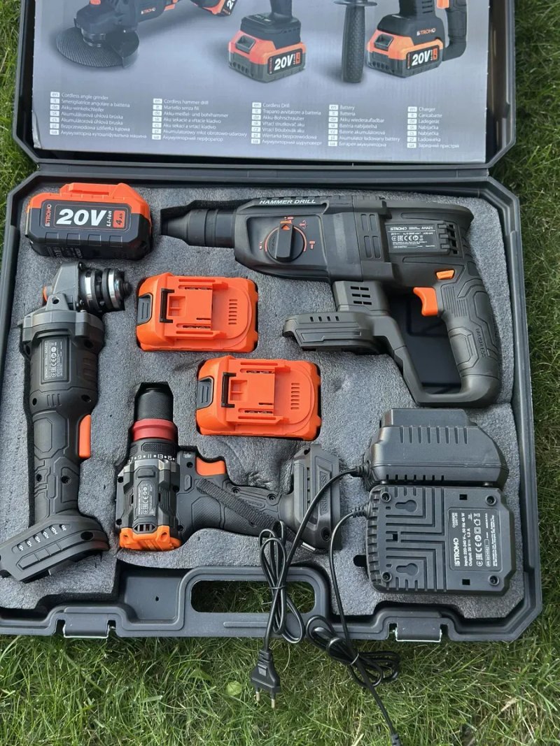 Набор аккумуляторного инструмента 3 в 1 STROMO PA215SET — фото 2