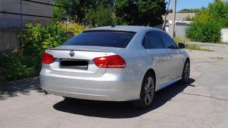 Накладка на передний, задний бампер Volkswagen Passat B7 USA, Накладки на пороги, тюнинг Фольксваген Пассат Б7 Америка, Юбка , Губа, Диффузор — фото 5