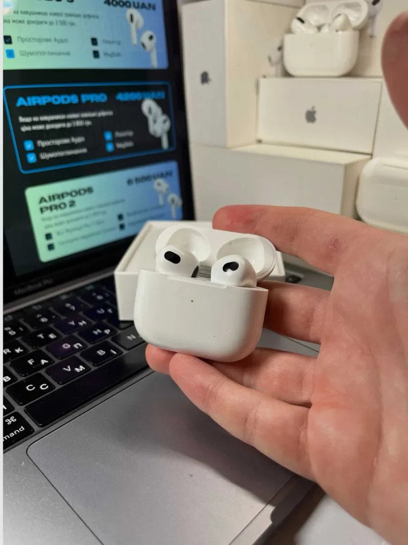 Наушники airpods 3 оригинал аирподс — фото 2