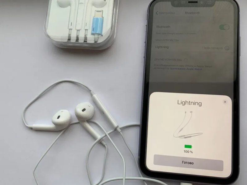 Наушники проводные EarPods Lightning для iPhone — фото 6