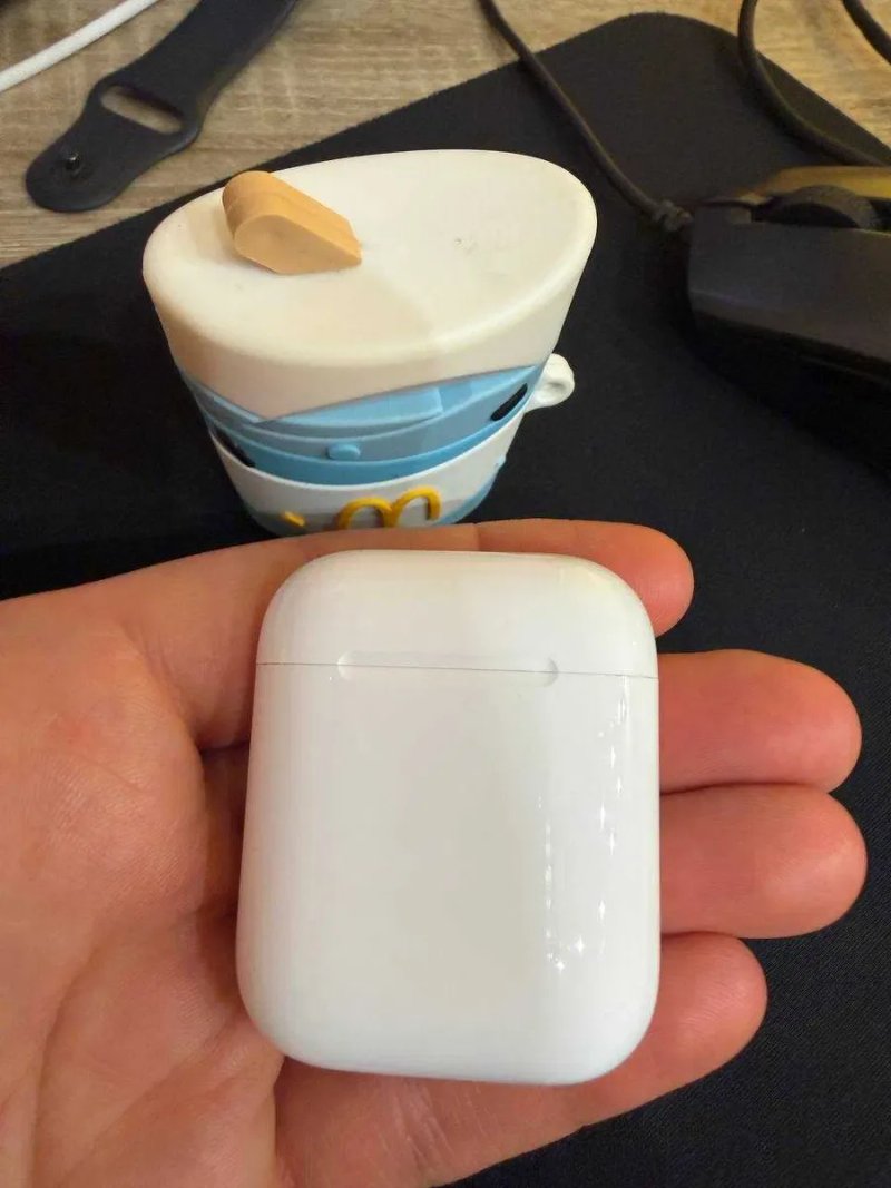 Навушкники airpods 2 (a1602) + ПОДАРУНОК КЕЙС МакФлури — фото 5