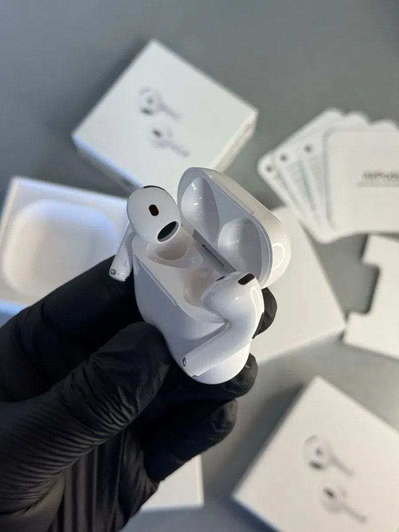 Навушники Apple Airpods 4 (ANC) Активне шумогасіння та режим прозорості — фото 4