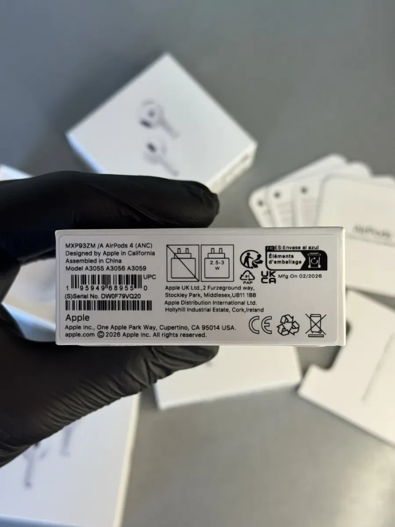 Навушники Apple Airpods 4 (ANC) Активне шумогасіння та режим прозорості — фото 7