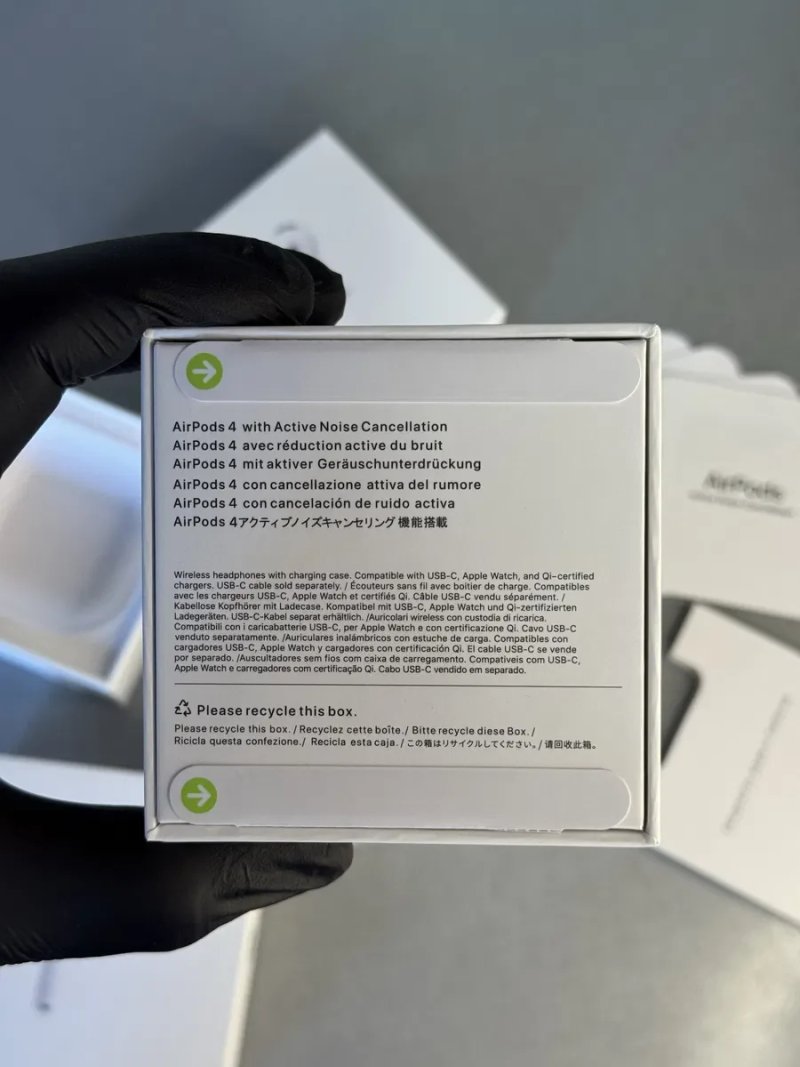 Навушники Apple Airpods 4 (ANC) Активне шумогасіння та режим прозорості — фото 8