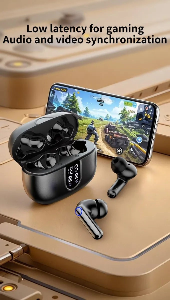 Навушники бездротові Bluetooth 5.3, висока якість, вакуумні, ігрові, Blast Т69 безкоштовна доставка Укрпоштою, игровые наушники — фото 3