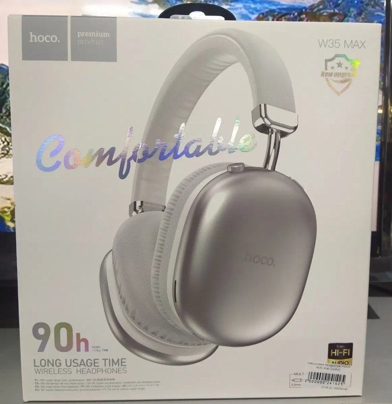• НАВУШНИКИ Hoco W35 Max 90 год бездротові microSD, Type C — фото 2