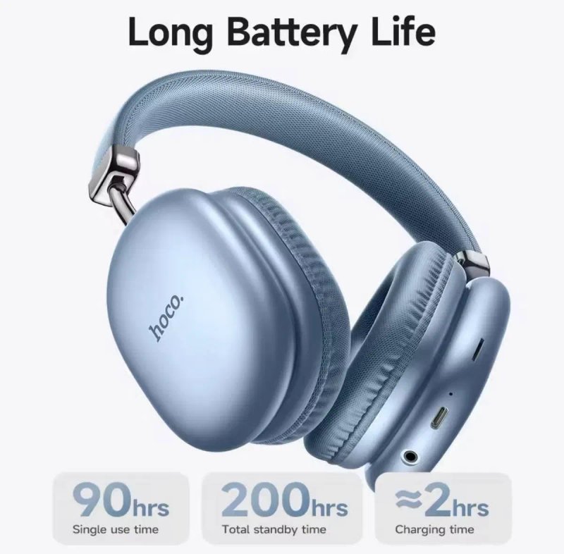 • НАВУШНИКИ Hoco W35 Max 90 год бездротові microSD, Type C — фото 6