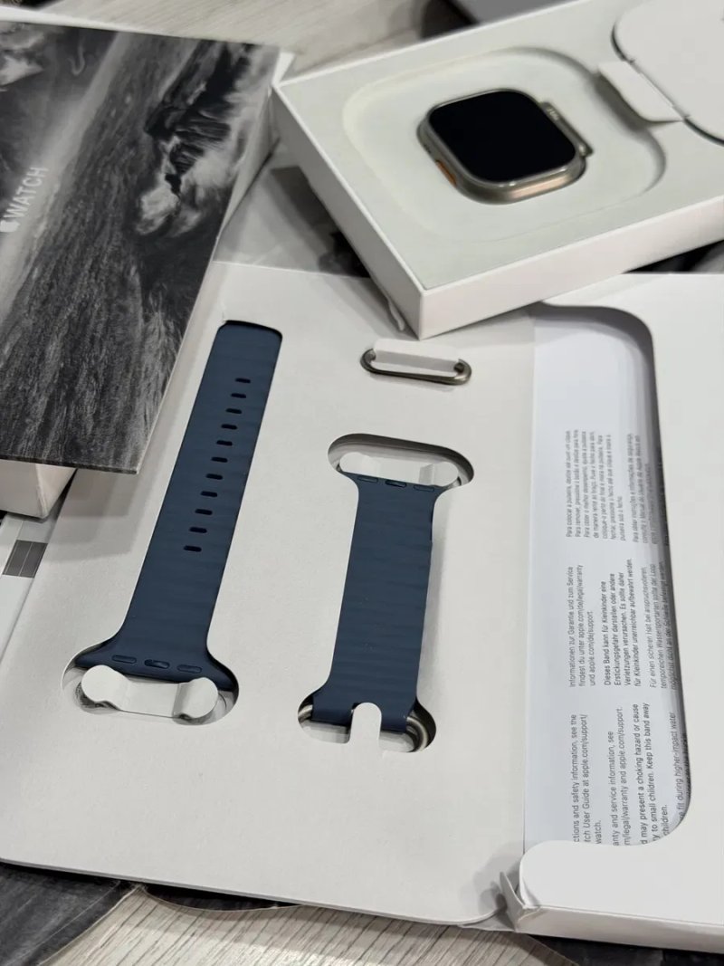 New open/box apple watch ultra 3 49mm black/natural titanium — фото 3