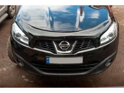 Nissan Qashqai Дефлектор капота (мухобойка) EuroCap