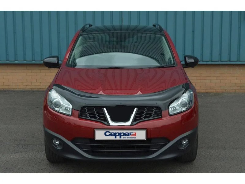 Nissan Qashqai Дефлектор капота (мухобойка) EuroCap — фото 7