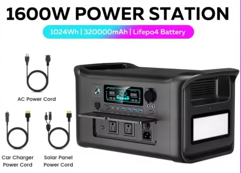 Нова станція 1800W/ 1024Wh / LiFePO4 / БДЖ/UPS/ зарядка за 1 год — фото 3