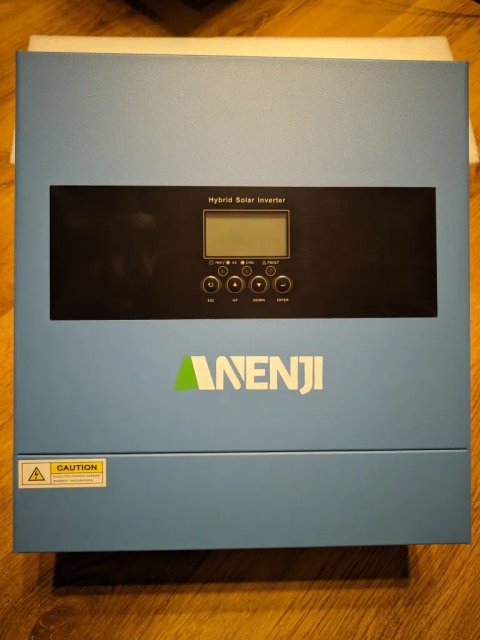 Нова версія. Гібридний інвертор Anenji 4,2кВт 24В з Wi-Fi 6200Вт панелей