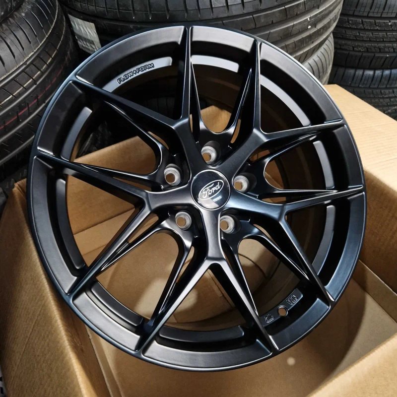 Нові Диски На Авто R19 5x108 Volvo V60 V90 S60 XC60 XC70 Ford Edge Mondeo Fusion Kuga Jaguar F-Pace XF Peugeot 508 RXH Р19 MattBlack FLOW FORMING — фото 2