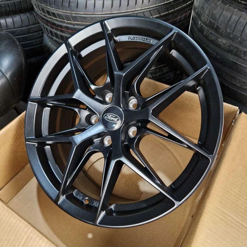 Нові Диски На Авто R19 5x108 Volvo V60 V90 S60 XC60 XC70 Ford Edge Mondeo Fusion Kuga Jaguar F-Pace XF Peugeot 508 RXH Р19 MattBlack FLOW FORMING — фото 3