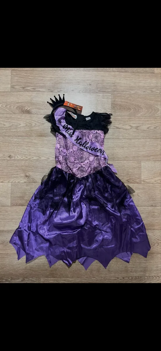 Нові карнавальні костюми на хеловін хэллоуин halloween для дівчинки на 5-6 років 7-8 років 9-10 років на зріст 110-116 см 122-128 см 134-140 см — фото 2