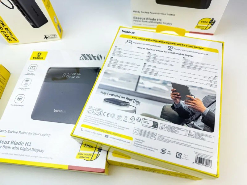 Нові Павербанки Baseus Blade H1 20 000mAh 100W — фото 2