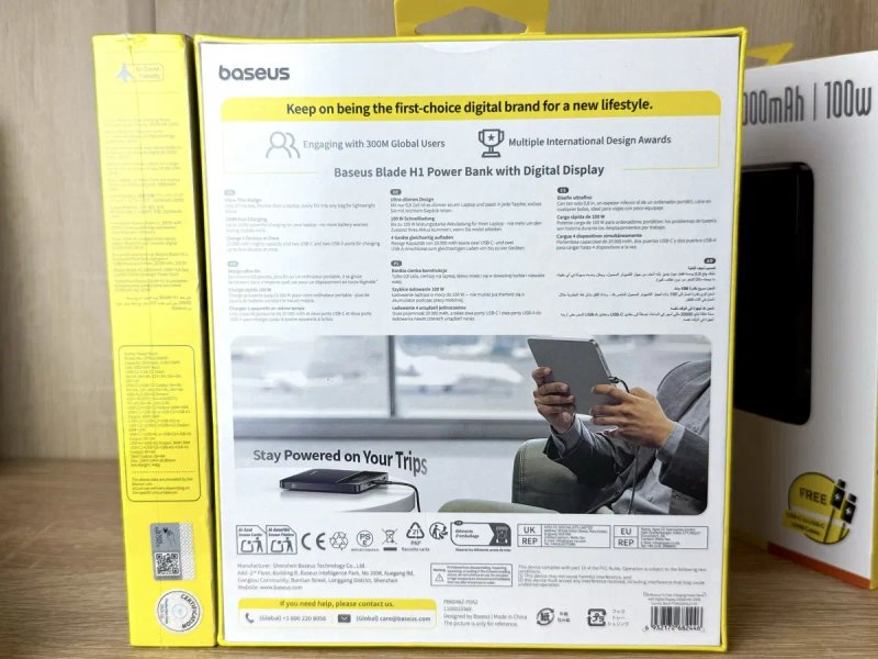 Нові Павербанки Baseus Blade H1 20 000mAh 100W — фото 5