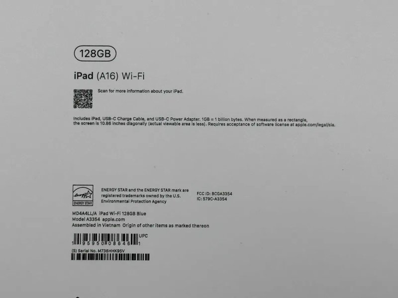 НОВИЙ Apple iPad 11 A16 2026 10.9 дюйми Wi-Fi 128GB Blue A3354 MD4A4 №643 — фото 3