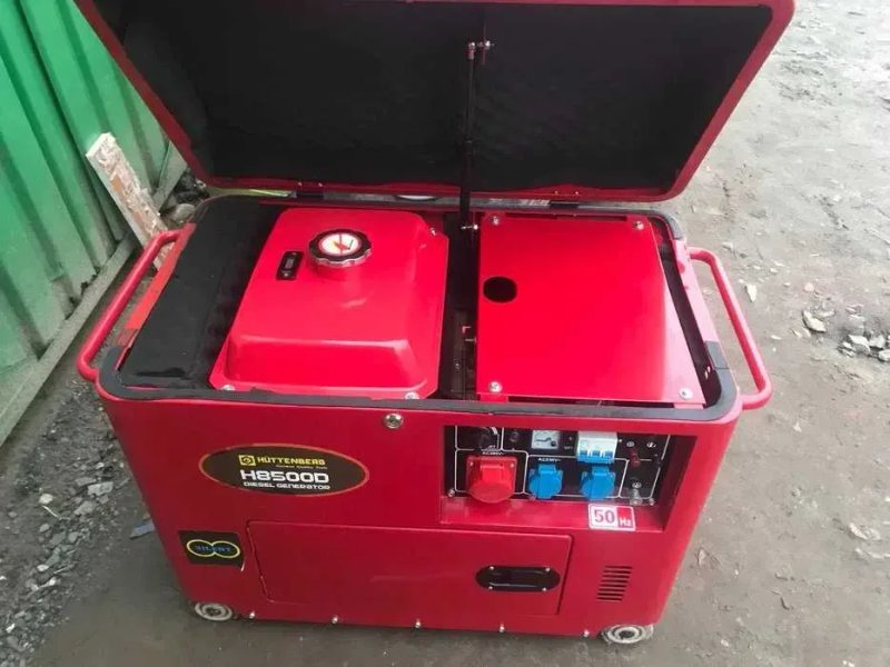 Новий дизельний генератор Huttenberg HW8500W з Німеччини. Вага 168 кг. Знижка 10% для ЗСУ та УБД — фото 3