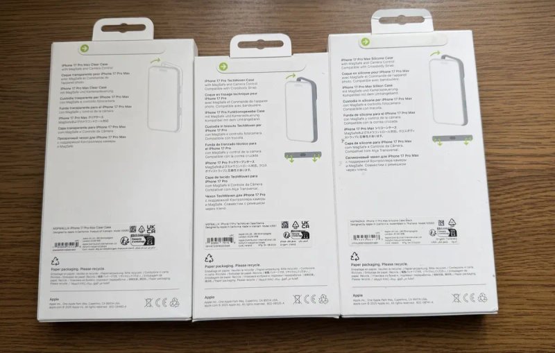 НОВИЙ ОРИГІНАЛ Apple iPhone 17 Pro MAX & 17 Pro Black Sienna Silicone Clear TechWoven Case Чохол — фото 2