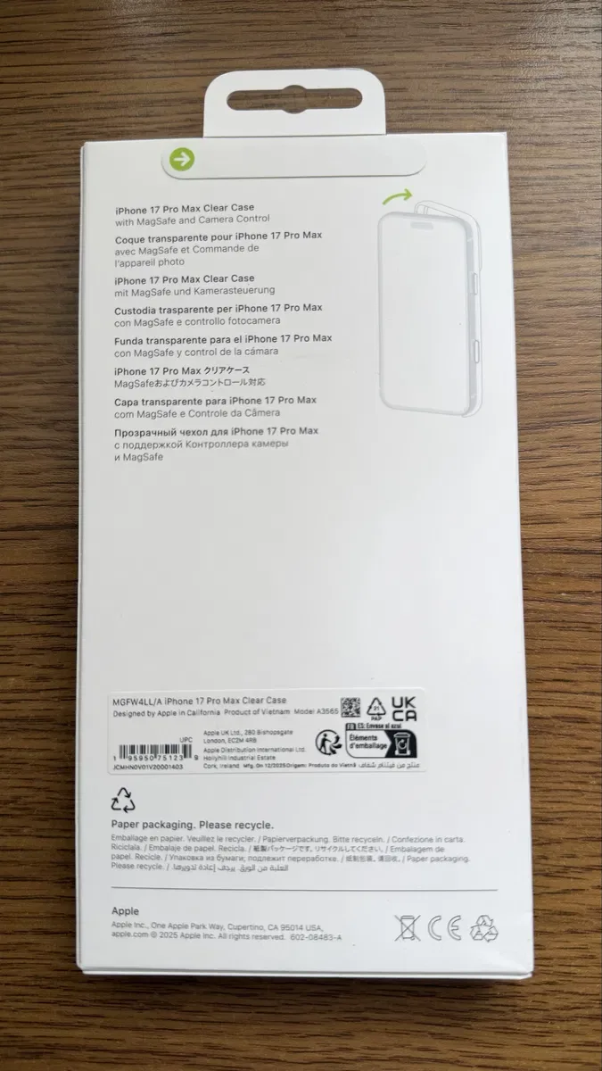 НОВИЙ ОРИГІНАЛ Apple iPhone 17 Pro MAX & 17 Pro Black Sienna Silicone Clear TechWoven Case Чохол — фото 4