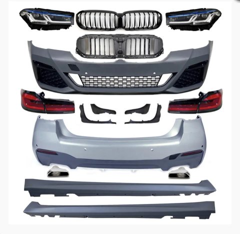 Обвес Рестайлинг м пакет BMW G30 5 серии бампер фары оптика жалюзи
