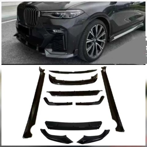 Обвіс для BMW X7 G07 диффузор спойлер пороги лезвия сплиттер БМВ Х7 Г07