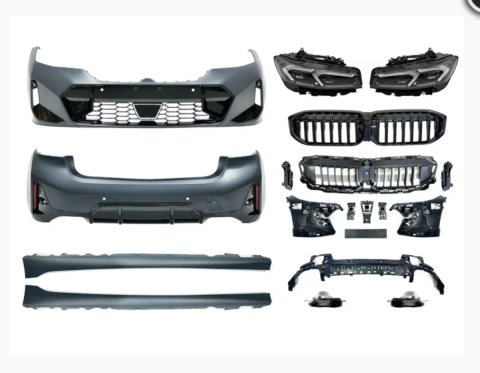 Обвіс комплект рестайлінгу BMW 3  G20 2018-2022 в 2023+ з фарами Shadow Line арт 10527 бампер