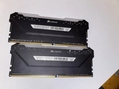 Оперативна памʼять 64gb DDR4 Corsair Vengence RGB Pro Black 2x32 3600MHZ