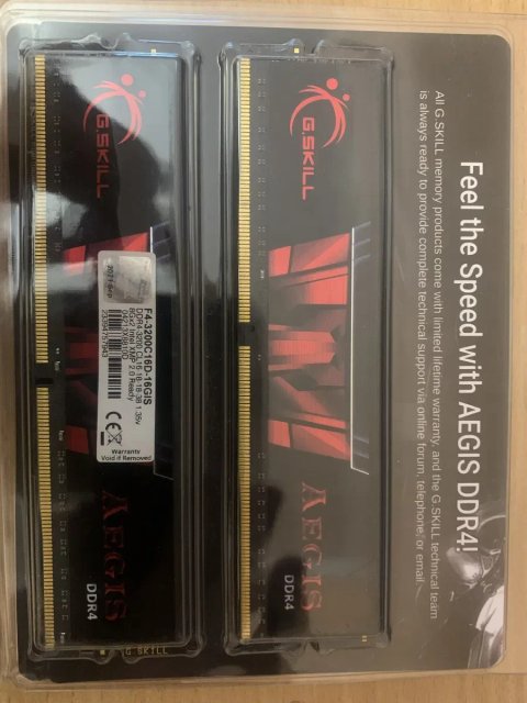 Оперативная память DDR4 16GB (2x8) 3200MHz G.Skill / Crucial