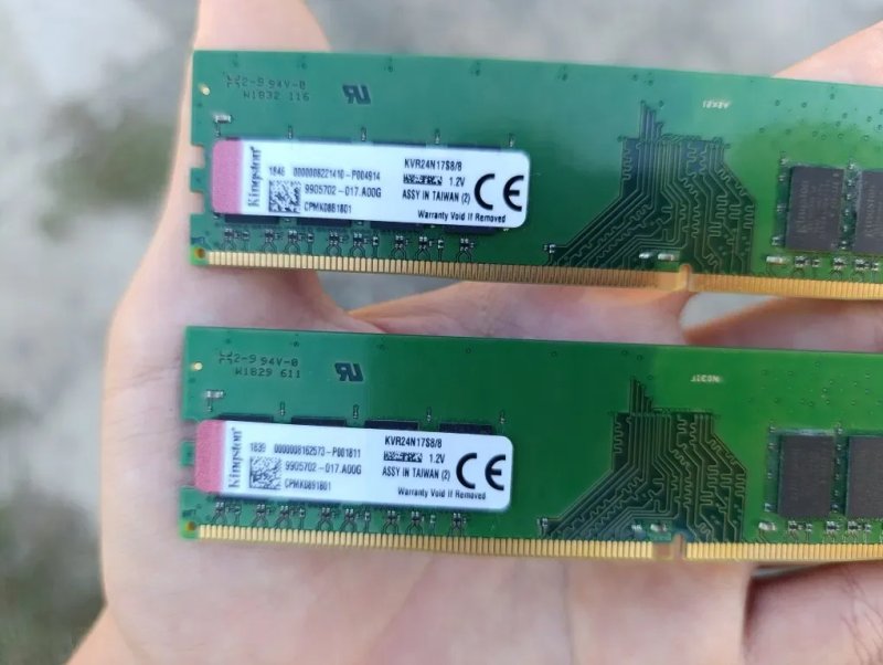 Оперативная память Kingston 16gb DDR4 2400mhz 2x8 — фото 2