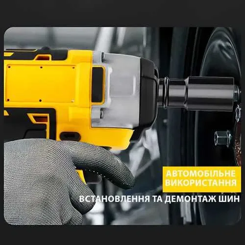 ОПТ/РОЗДРІБ! Гайковерт 2АКБ 18V + Набір інструментів, LED підсвітка, 700 Ньютонів, щітковий, безщітковий. Для авто, для колес — фото 6
