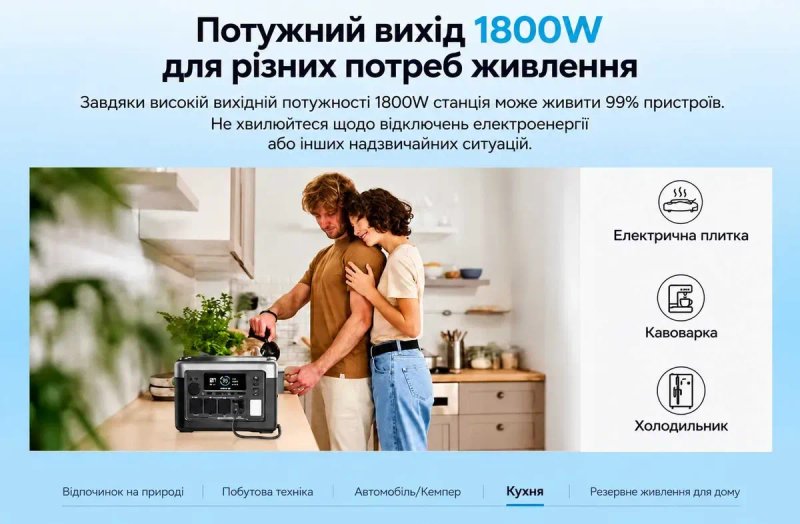 Оптом та роздріб  // Зарядна станція oukitel p1500e plus 1536wh 1800w швидка зарядка безперебійник — фото 3