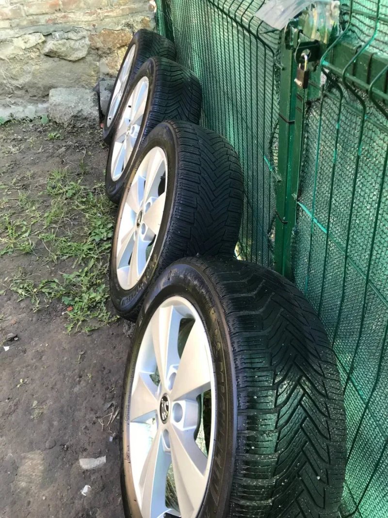 Оригинал диски  резина Vag R16 5/112 Skoda Octavia A5 A7  SuperB,Зима — фото 7