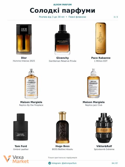 Оригінальна парфумерія на розпив AlromParfum