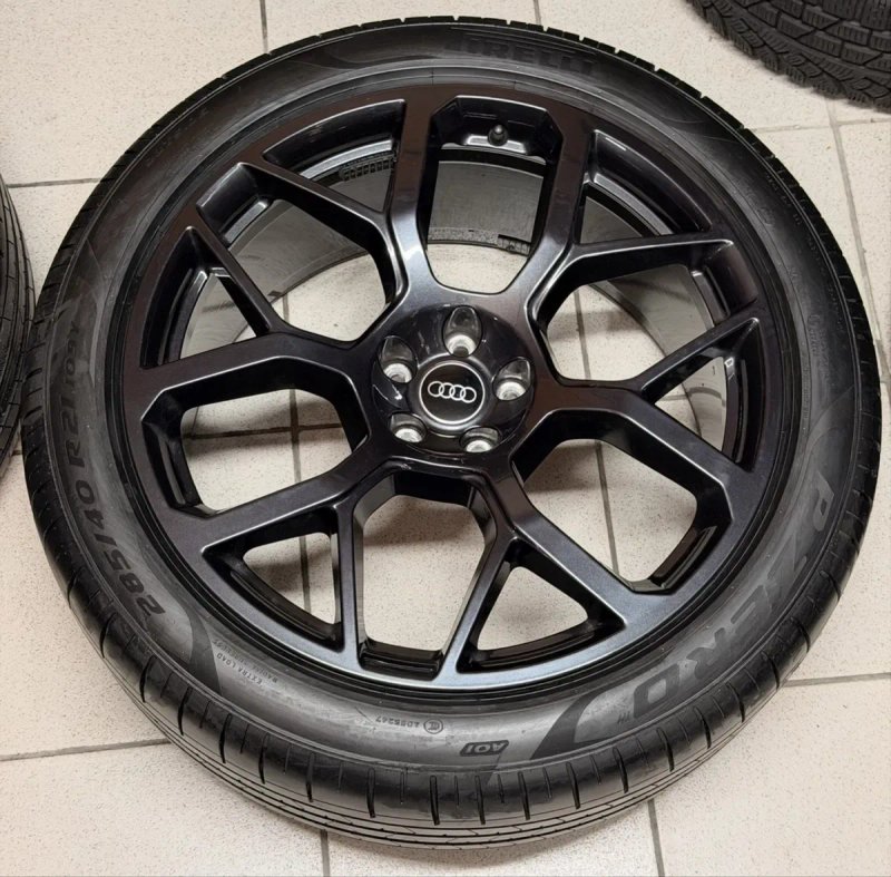 Оригінальні диски Audi SQ7 R21 2025 Q7 Etron A6 Allroad 285/40/21 Pirelli — фото 7