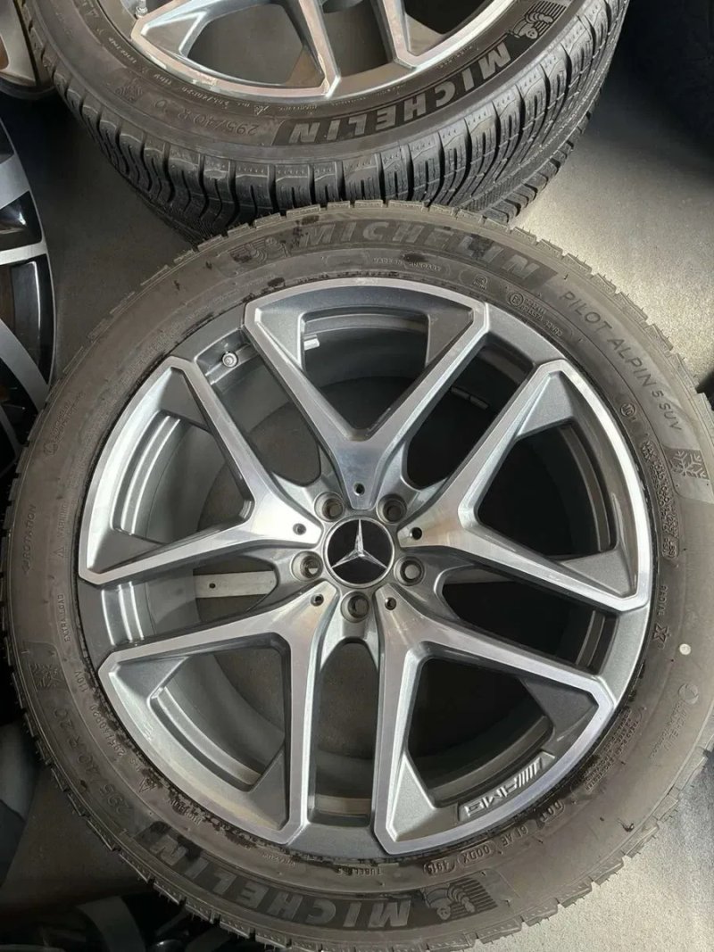 Оригінальні диски R20 AMG на  Mercedes GLC 63 + різноширокі шини 265/45 20 & 295/40 20 Michelin — фото 5