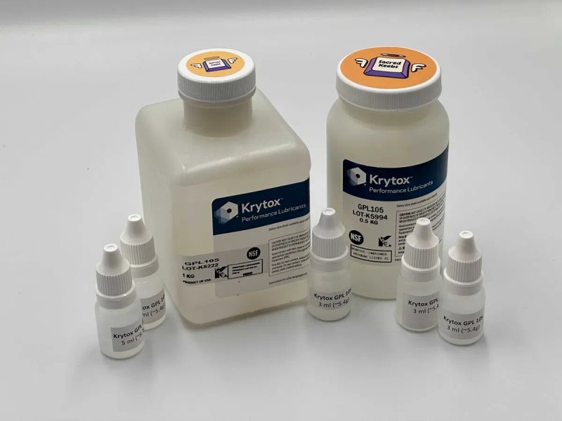 Оригінальні мастила для клавіатур Krytox 205g0, Krytox 105, Tribosys — фото 2