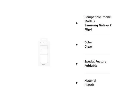 Оригінальний чохол Samsung Galaxy Z Flip 4 Clear Slim Cover Нові — фото 7